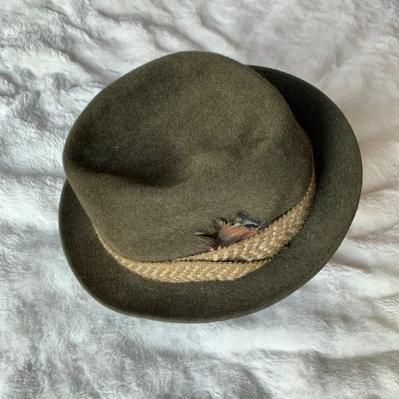 biltmore Accessories Vintage Bilmore Beaver Blend Hat Green